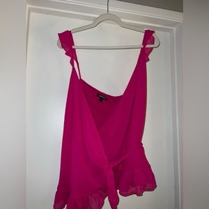Hot pink wrap tank